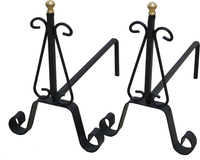 Alari in ferro battuto cf2pz 627 41x15x40hcm