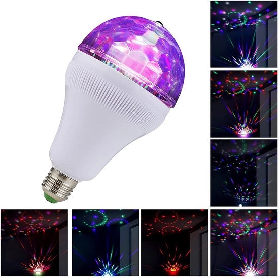 Lampada LED RGB Disco con Cambio di Colore per KTV e Feste con Luce Stroboscopica Rotante