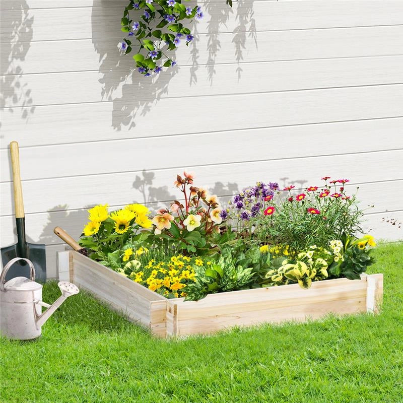 LETTO PER ORTO E GIARDINO IN LEGNO DI ABETE 100 X 100 X 16CM