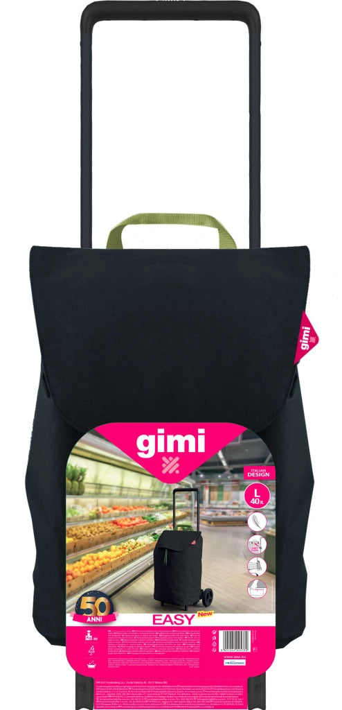 GIMI CARRELLO SPESA EASY 40 L NERO- 1,0 pz
