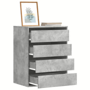 vidaXL Cassettiera Angolo Grigio Cemento 60x41x76cm Legno Multistrato