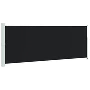 Tenda da Sole | Tenda laterale Retrattile per Patio 180x500 cm Nera