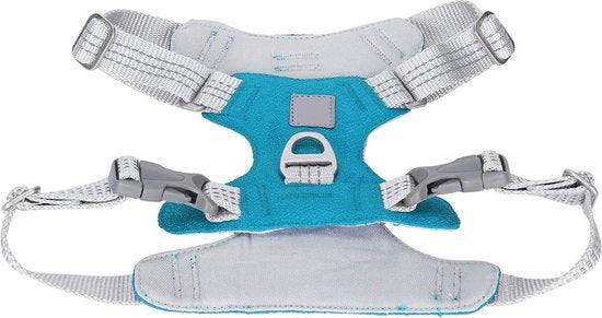 Vestone Riflettente a Mesh Soft per Cane con Cinturone Adattabile e Fazzoletto Oxford - Protezione Antischoc per Gatto e Cane.