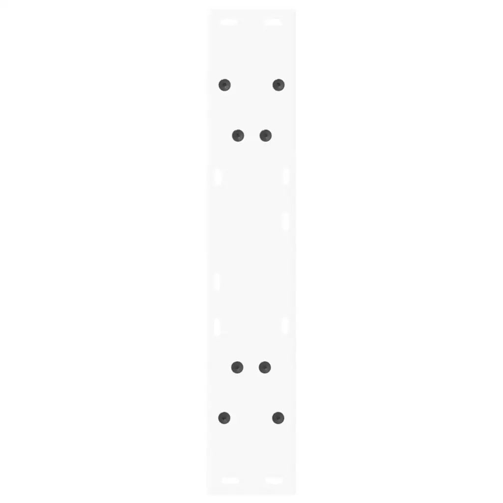 vidaXL Gambe per tavolo da pranzo a forma di V 2 pz bianche 60x(72-73,3) cm in acciaio