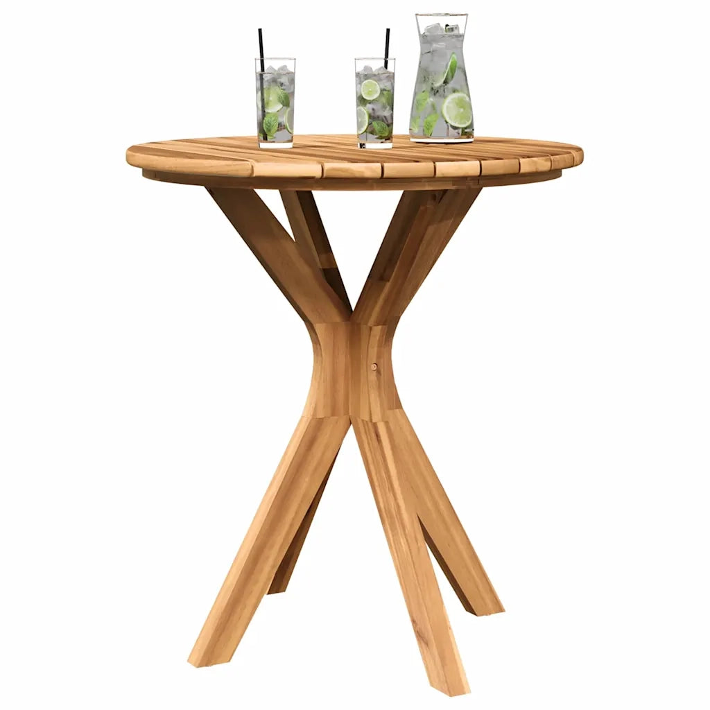 Tavolo laterale Marrone 70 x 70 x 75 cm Legno di teak solido 42006359