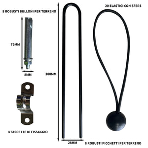 Telo di Protezione per Biciclette Tenda Garage all'Aperto Garage per Bici Impermeabile per Bicicletta Ciclomotore Tendone Garage per Moto e Biciclette - Grande