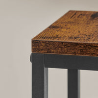 Portafiori Valora a 4 ripiani in metallo marrone rustico per soggiorno