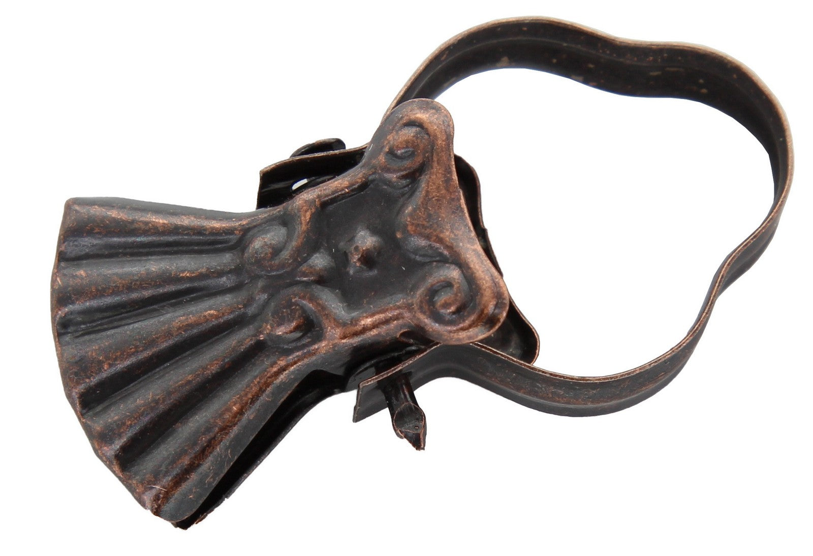 pinza per tende con arco bronzato cod:ferx.2959