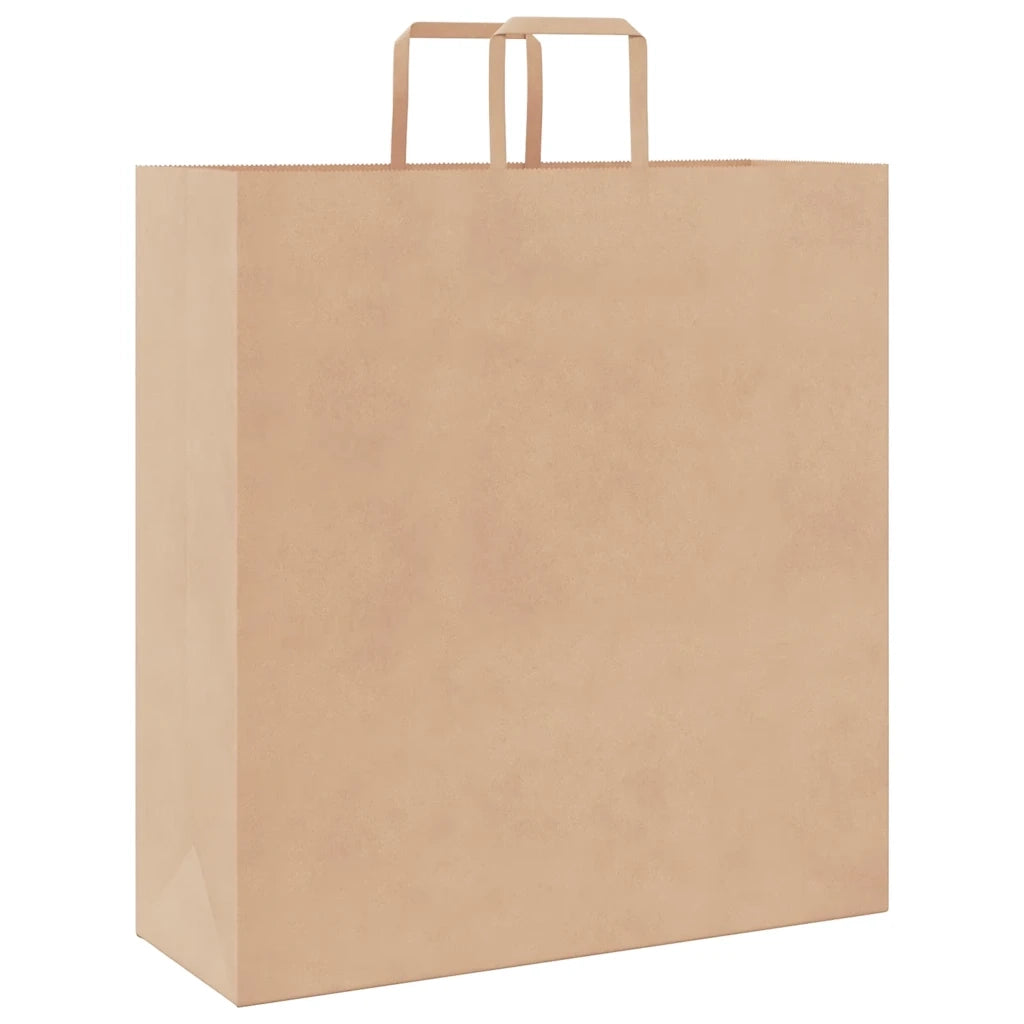 Sacchetti di Carta 250 pz con Manici Marrone 45x17x48 cm 4101821