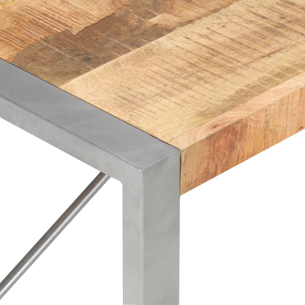 Tavolino da Salotto 120x60x40 cm in Legno di Mango Grezzo 321538