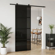 Porta scorrevole 76 x 205 cm Vetro Temperato e Alluminio 42054105
