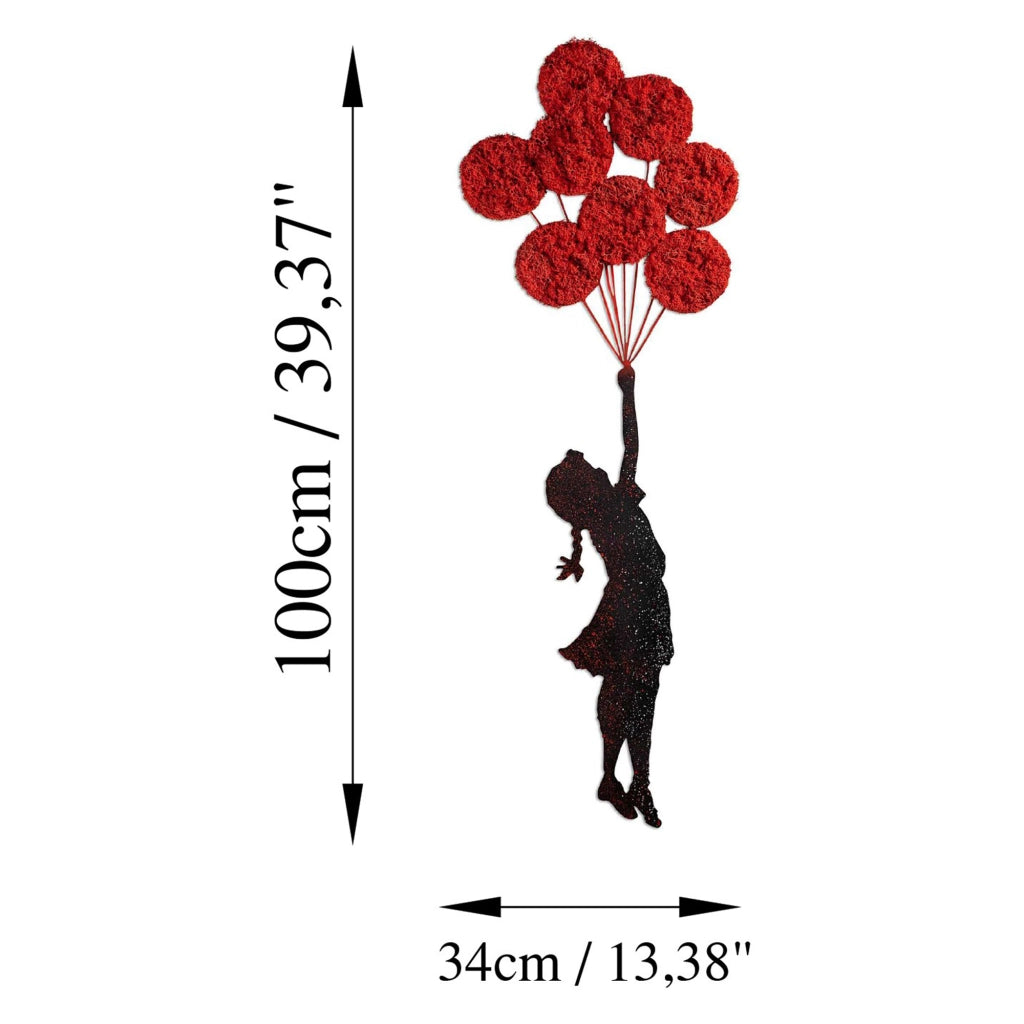 Momoriri, Quadro Materiale Struttura in Metallo, 100x34h cm Nero