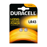 DURACELL LR43 BLISTER 2 BATTERIE - master carton da 10 blister