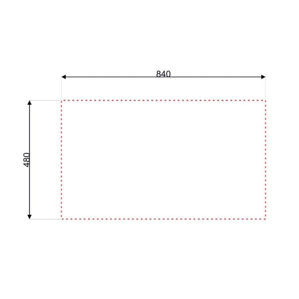 Lavello incasso cucina acciaio 86x50 cm una vasca e gocciolatoio destro SA278DX