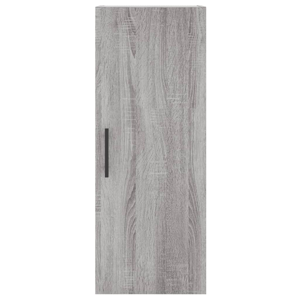 Buffet credenza cassettiera armadio mobile contenitore organizer cucina soggiorno salotto rovere Sonoma alto 34,5 x 34 x 180 cm legno ingegnerizzato grigio 02_0035223