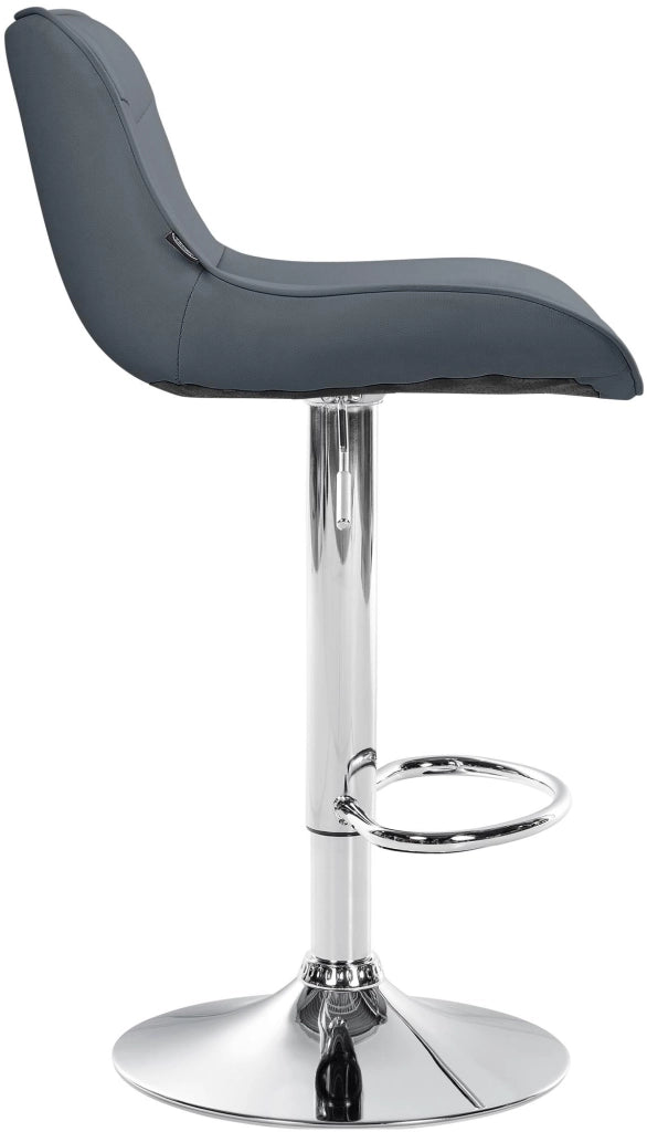2er Set Barhocker Vonore Kunstleder chrom