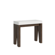Consolle allungabile 90x40/196 cm Naxy Mix Small piano Bianco Frassino - Bianco Frassino/Noce