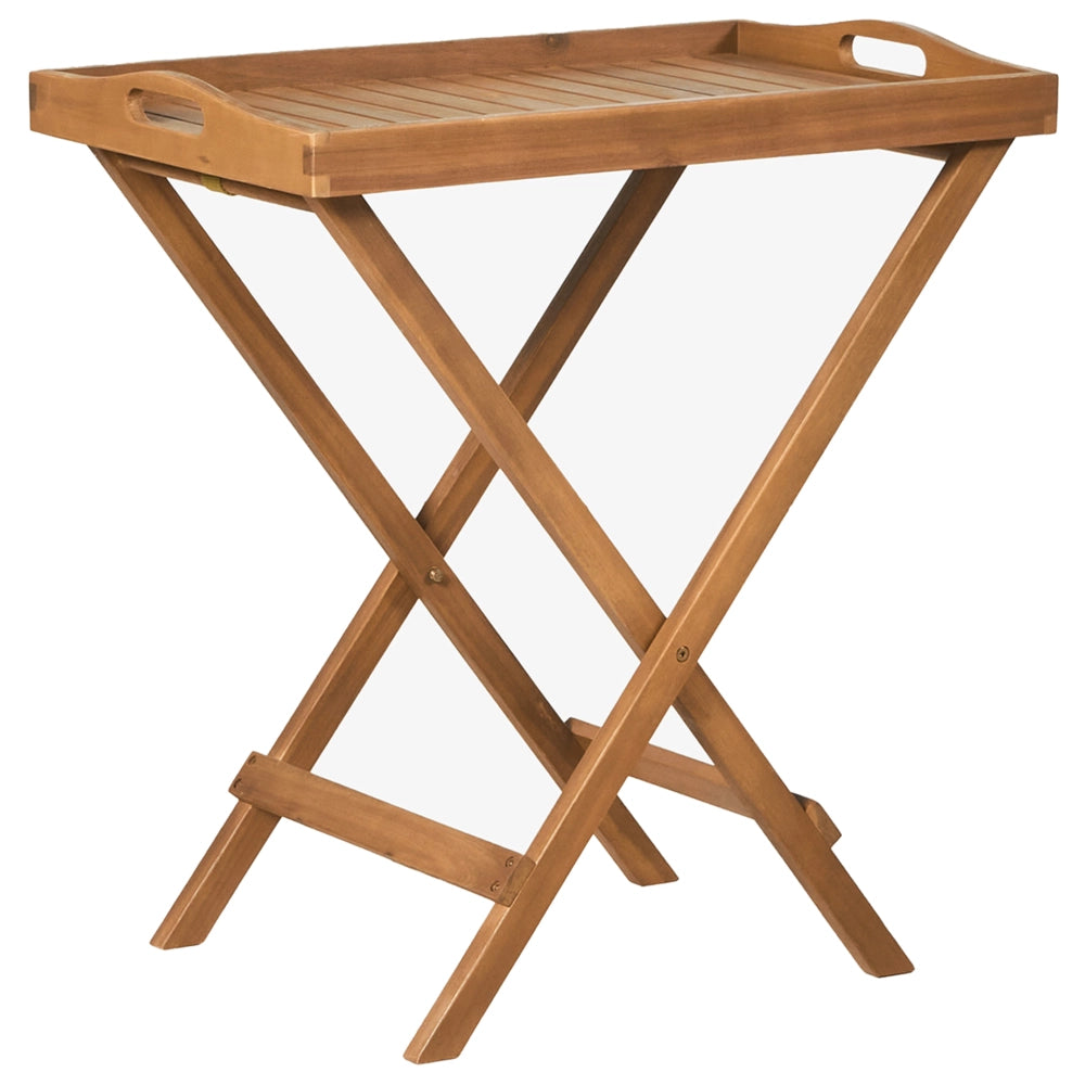 Set da bistrot da giardino Tavolo in legno di acacia 2 sedie con cuscini tortora pieghevole resistente ai raggi UV