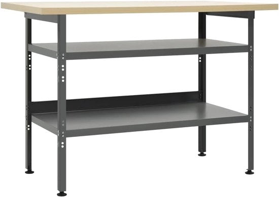 Werkbank Robusta 120x60 cm con Schede e Gambe Regolabili