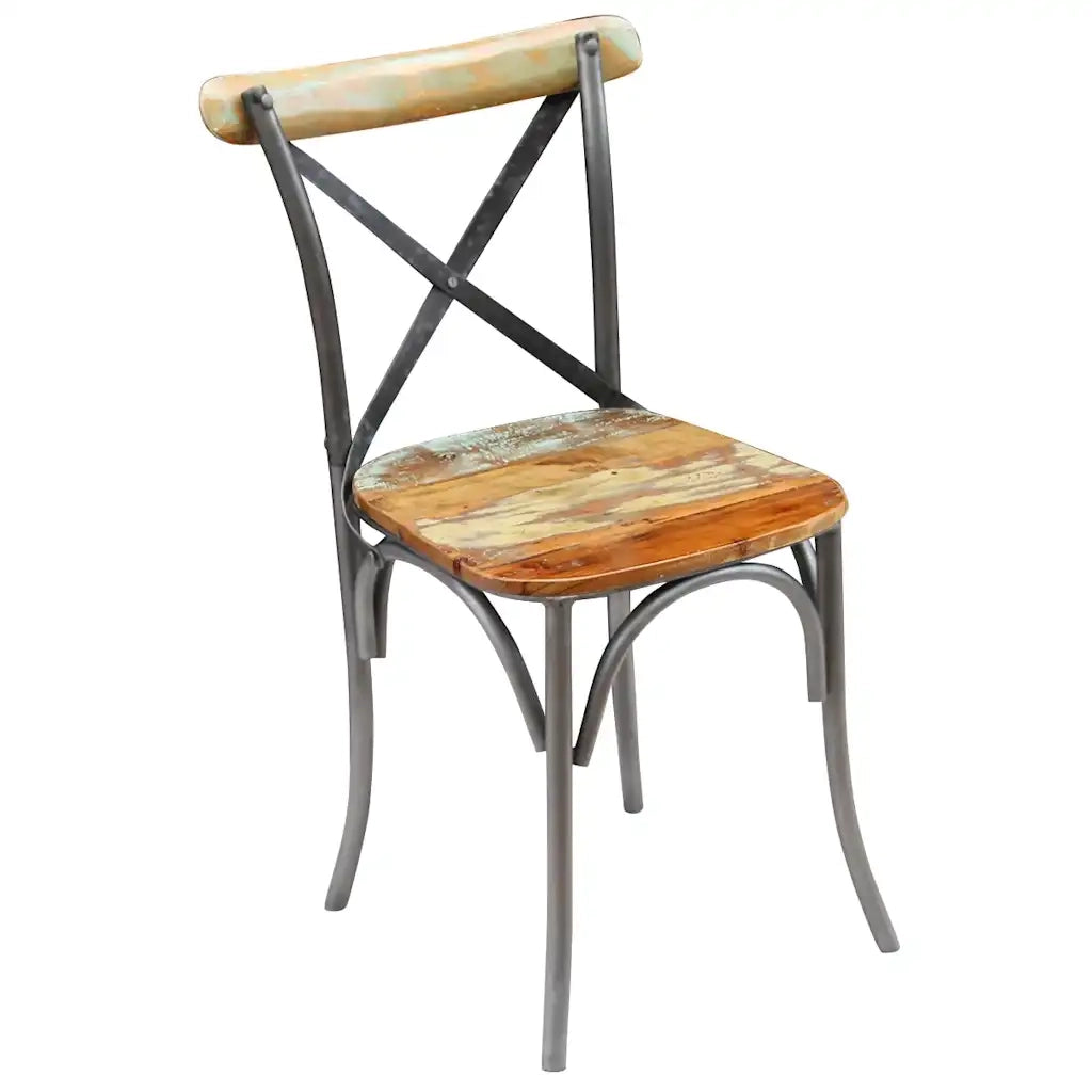 Sedie da Pranzo 4 pz in Legno Massello di Recupero cod mxl 31511