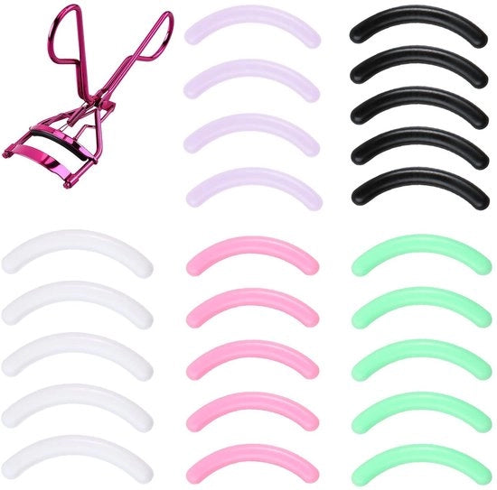 Wimpertang Sterk - 24 Stuks Navullingen - Wimperkruller - Pads di Silicone Zucchero - Peso Leggero - Perfetta Curvatura
