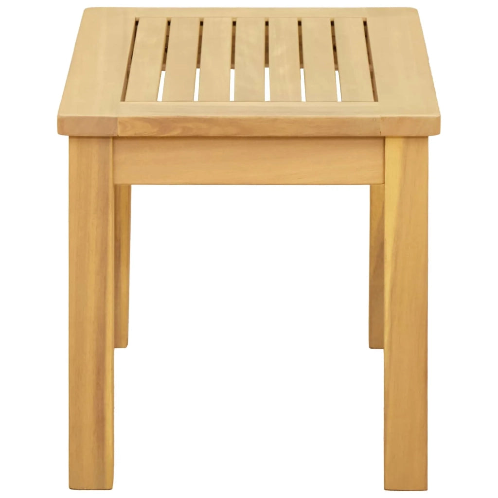 Tavolino da salotto Acacia chiaro 50 x 35 x 36 cm