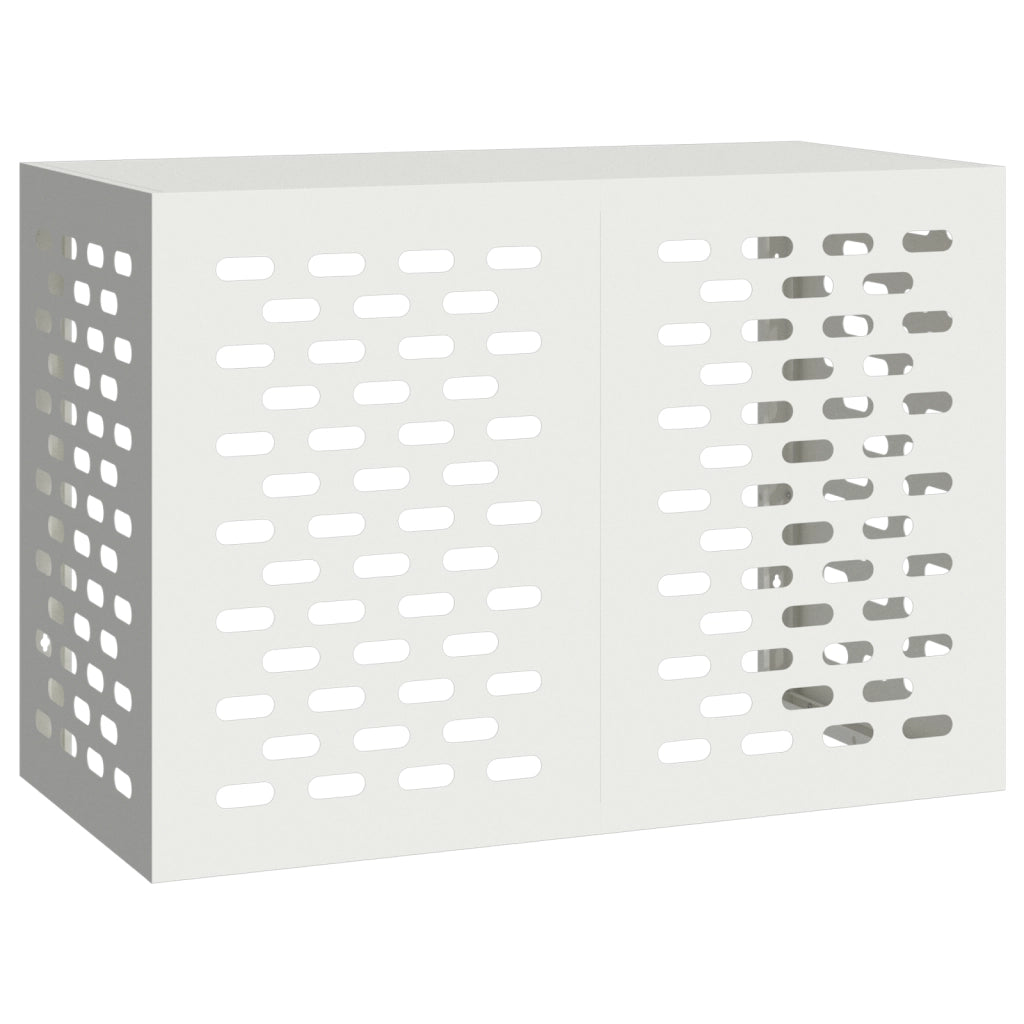 Copertura per Condizionatore d'Aria - Bianco, 100x50x70 cm, Realizzata in Metallo
