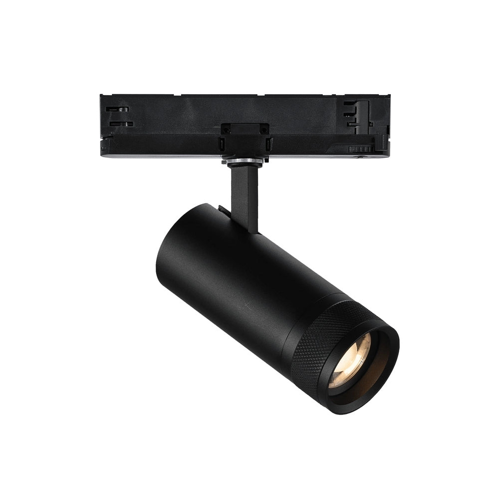 Proiettore Cilindrico Dali Eos Alluminio-Plastiche Nero Led 25W 3000K Luce Calda