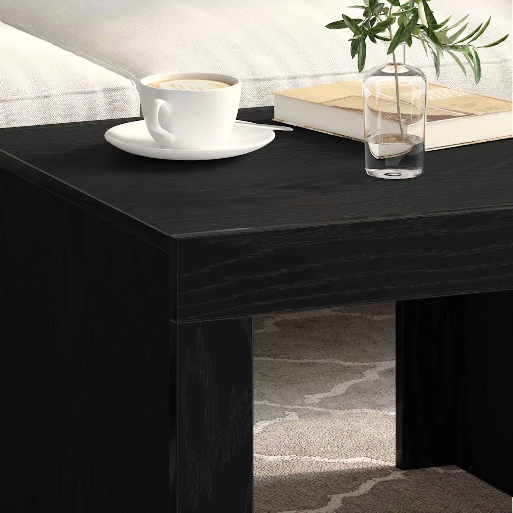 Tavolino da salotto Rovere Nero 50 x 50 x 35 cm 875033
