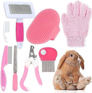 Kit di Cura per Piccoli Animali di Compagnia con Tagliacapelli e Spazzole