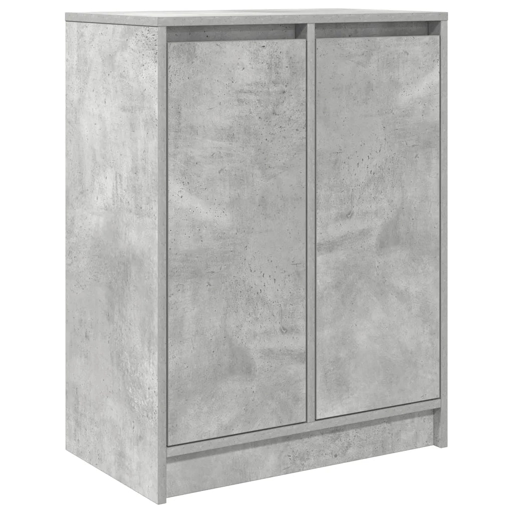Credenza Grigio Cemento 57x34x76 cm in Legno Multistrato 861619