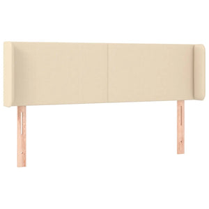 Testiera ad Orecchio Crema 147x16x78/88 cm in Tessuto