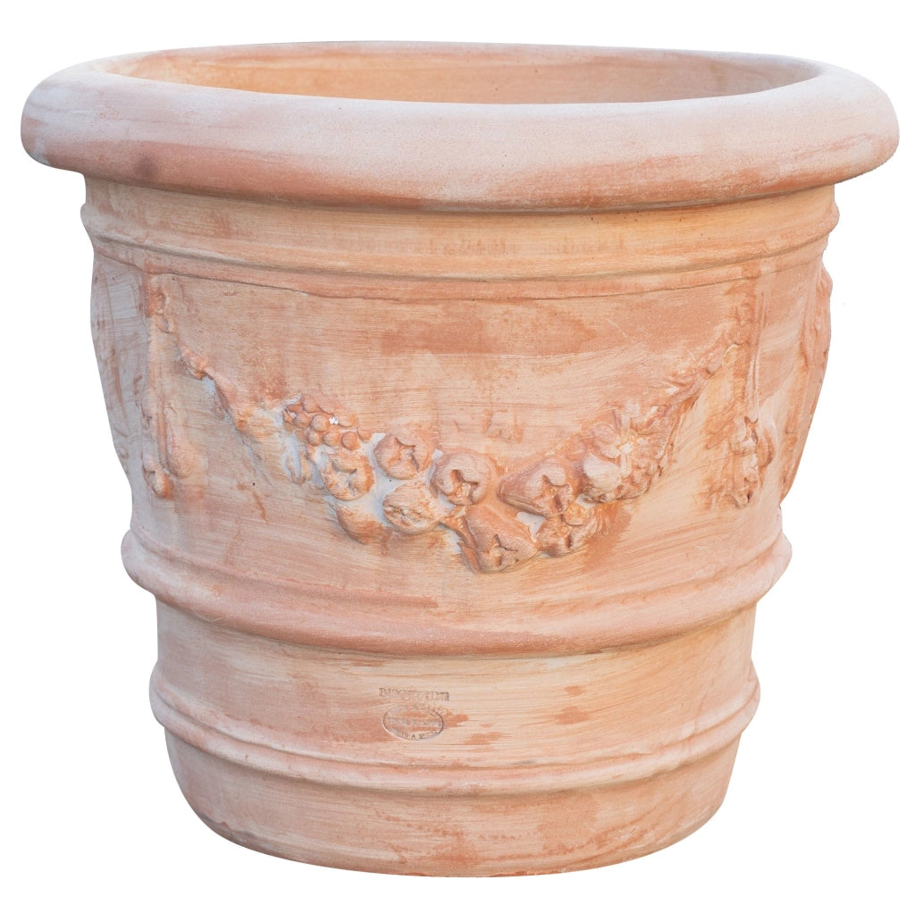 Biscottini Vaso in terracotta Galestro 100% Made in Italy, interamente fatto a mano