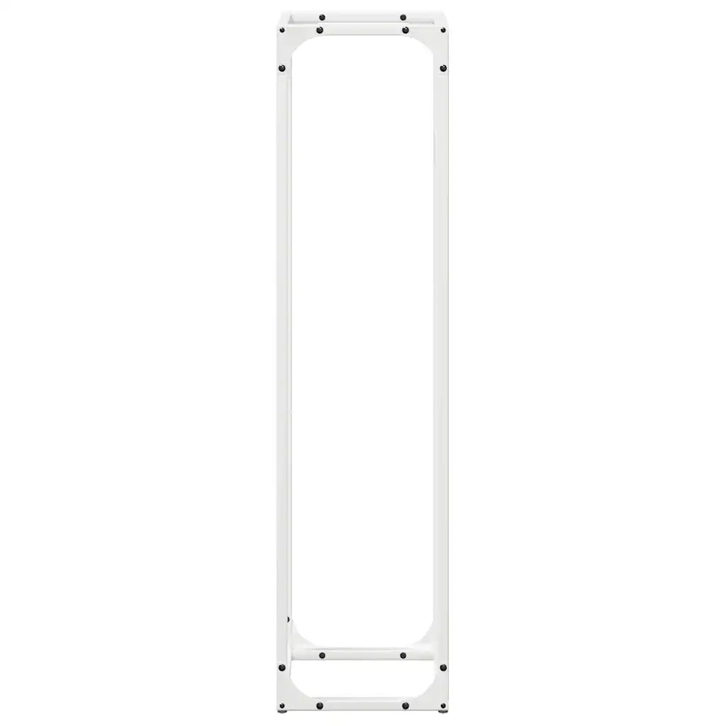 Rastrelliera per Legna da Ardere Bianca 25x25x100 cm CFW5258223