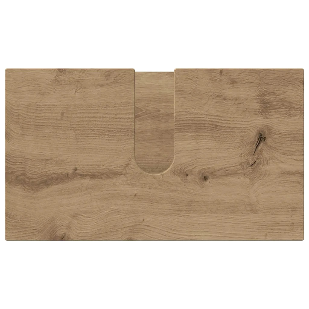 Set di mobili per il bagno con porta 3 pcs Rovere artigianale 3392952