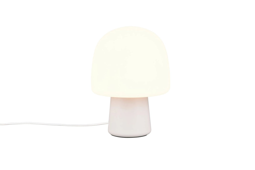Lampada da tavolo STEEN Trio grigia vetro bianco E14 10W