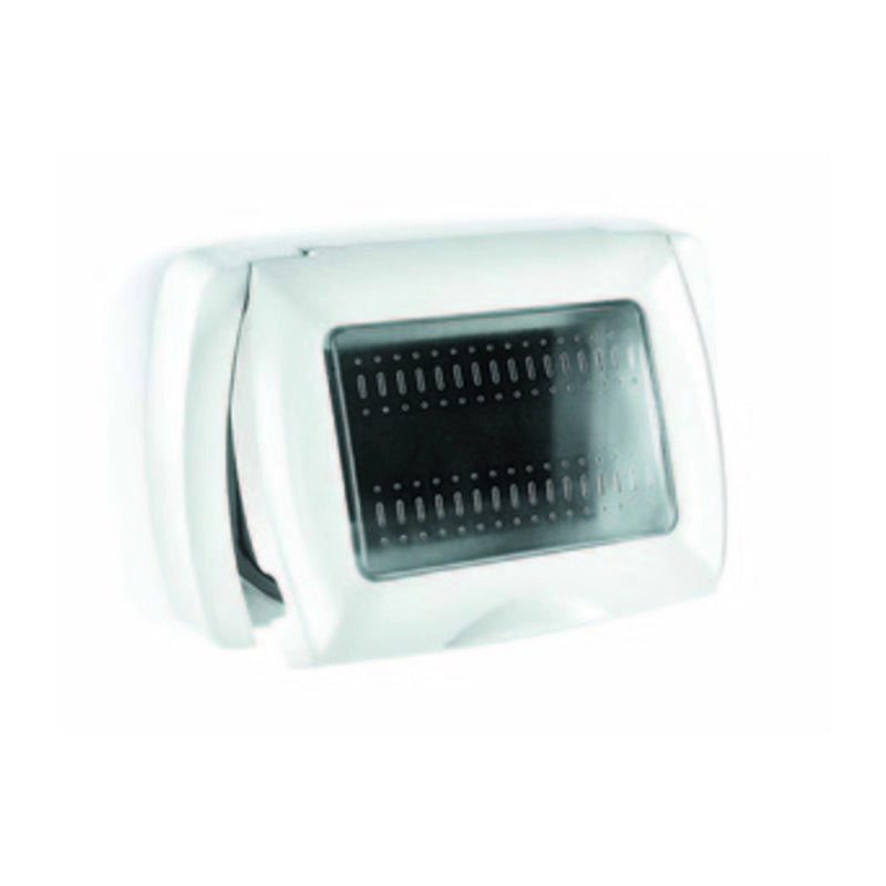 PLACCA LIFE BOX SYSTEM P/ESTERNO IP55 BIANCO 3P- ELETTROCANALI- 1,0 pz