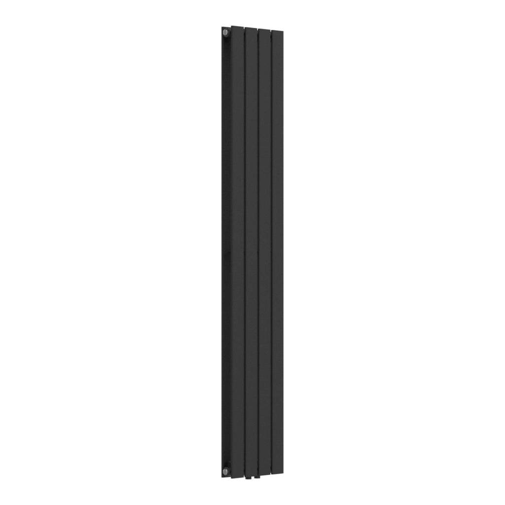 Termosifone Nore ad Acqua Calda Pannello Doppio con Elementi Piatti 180 x 30 cm Nero [neu.haus]