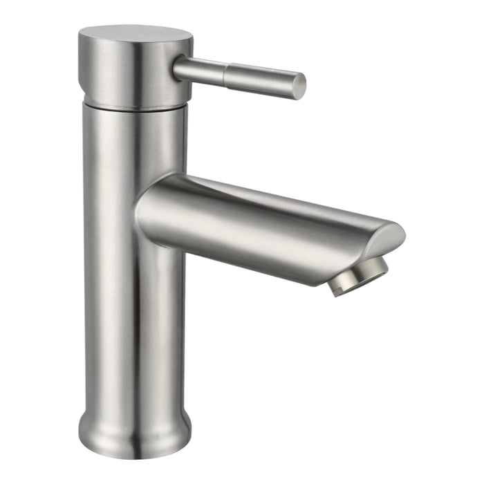 Miscelatore da bagno in acciaio inox basso, completo