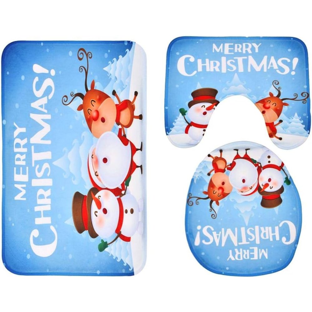 Coperture del sedile del wc di natale coperture del coperchio de