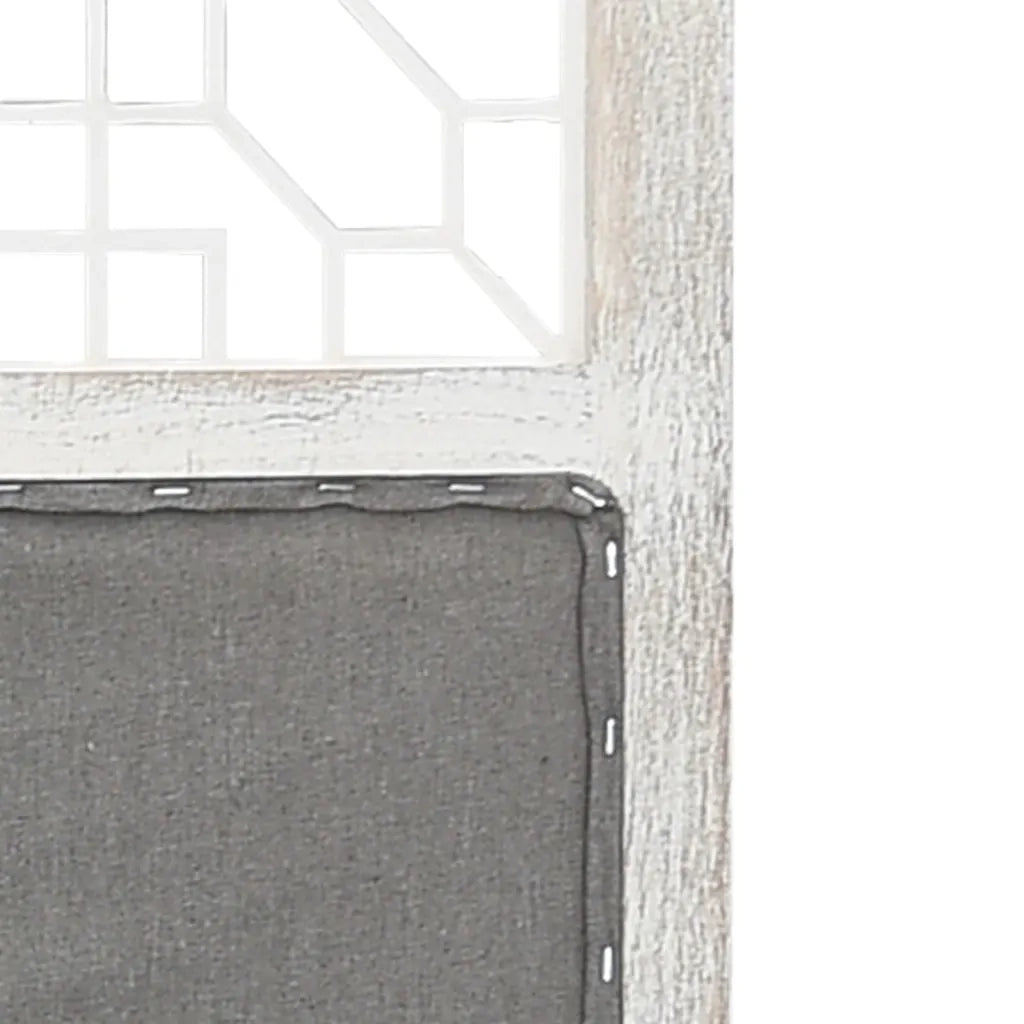 Divisorio a 3 Pannelli Grigio 105x165 cm in Tessuto cod mxl 76474