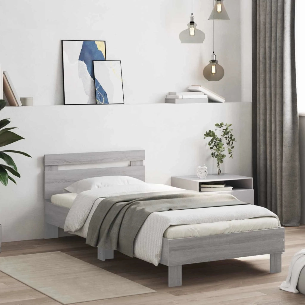 Struttura del letto Sonoma grigio Legno ingegnerizzato 8008995
