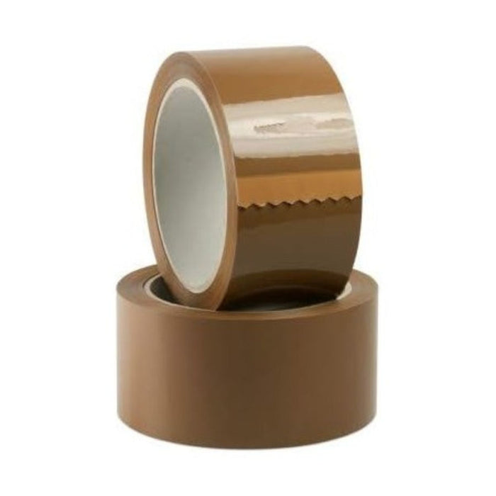 EcoPrice® Nastro Adesivo Imballaggio Colorato Avana C. 48mmx132m 6 Rotoli