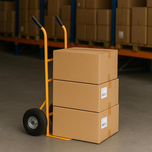 OWIJI Carrello Con Ruote Portatutto Portapacchi Capacità Carico 200 Kg  Acciaio Robusto Saliscale Trasporto Per Scale Officina Trasloco Lavori Arancione Taglia: Pedana con Prolunga