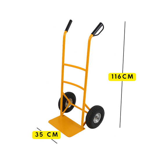 OWIJI Carrello Con Ruote Portatutto Portapacchi Capacità Carico 200 Kg  Acciaio Robusto Saliscale Trasporto Per Scale Officina Trasloco Lavori Arancione Taglia: Pedana con Prolunga