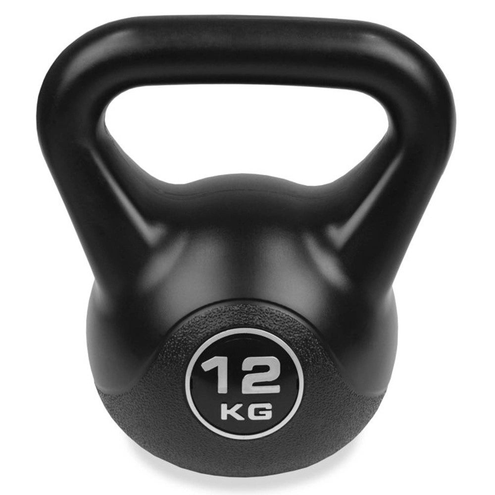 Trade Shop - Manubrio Kettlebell Da 12 Kg Peso Con Maniglia Ginnastica Fitness Ergonomico -