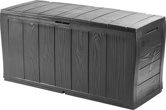Cassetto di archiviazione in legno a finitura grafite 270L