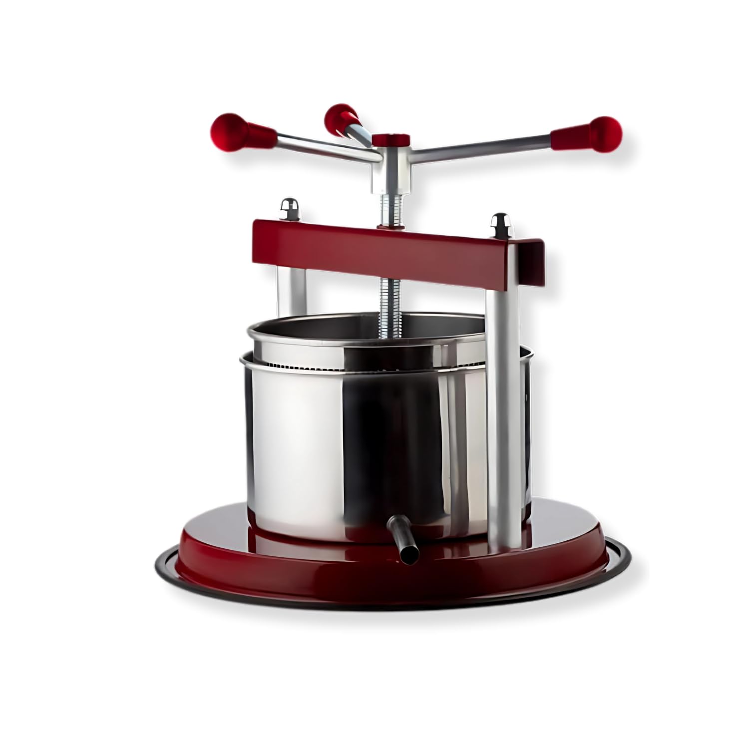 OWIJI Torchietto Premitutto Acciaio Inox Diametro Pressa Manuale Premitura Mirto Liquori Spremute Succhi Frutta Agrumi Alimenti Carne Melanzane Conserve Taglia: 20 CM Ø