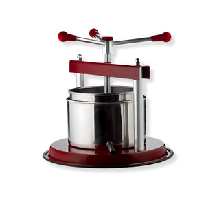 OWIJI Torchietto Premitutto Acciaio Inox Diametro Pressa Manuale Premitura Mirto Liquori Spremute Succhi Frutta Agrumi Alimenti Carne Melanzane Conserve Taglia: 20 CM Ø
