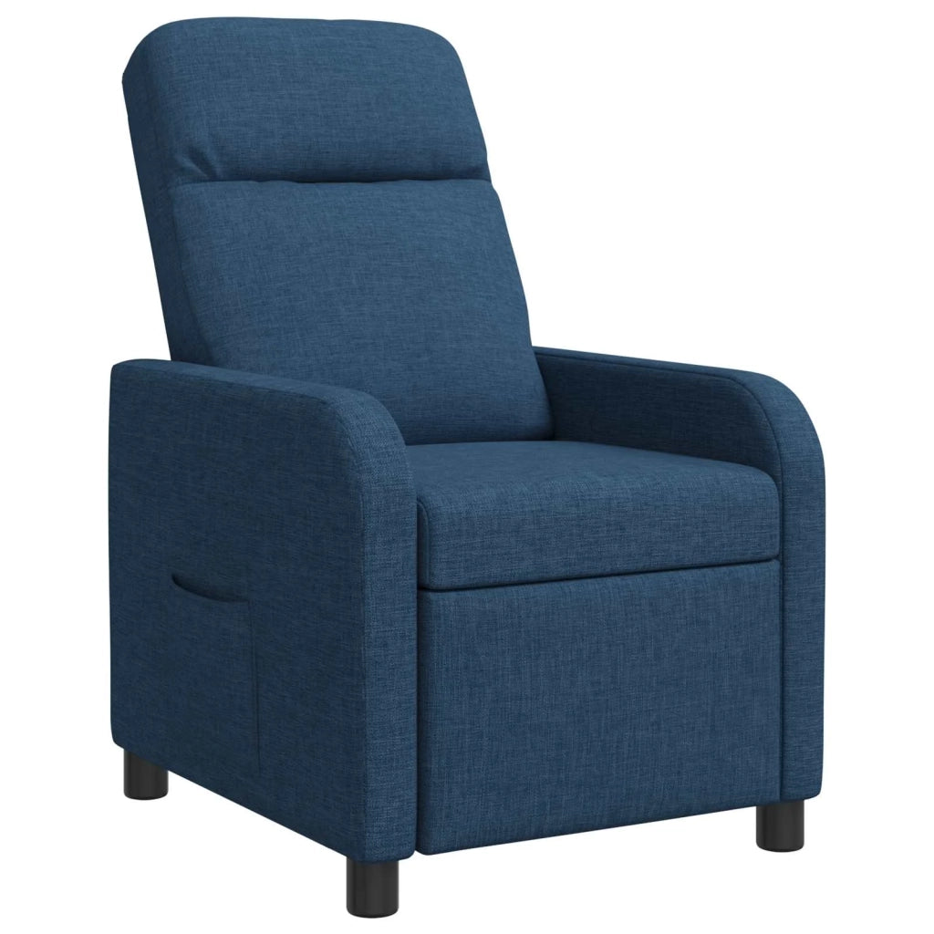 Divano Sedia-Poltrona reclinabile Blu Tessuto 284697